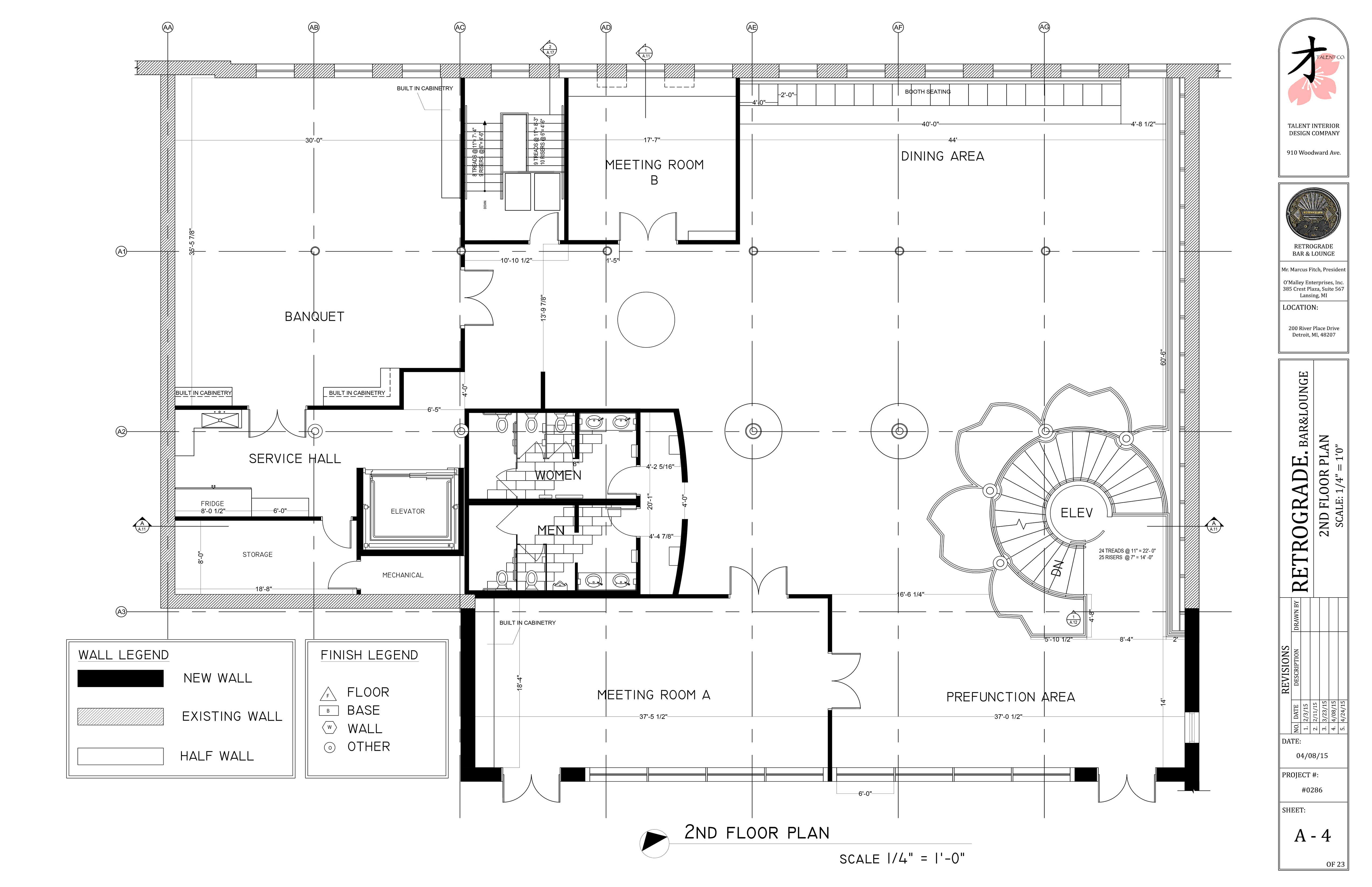 Top floor plan